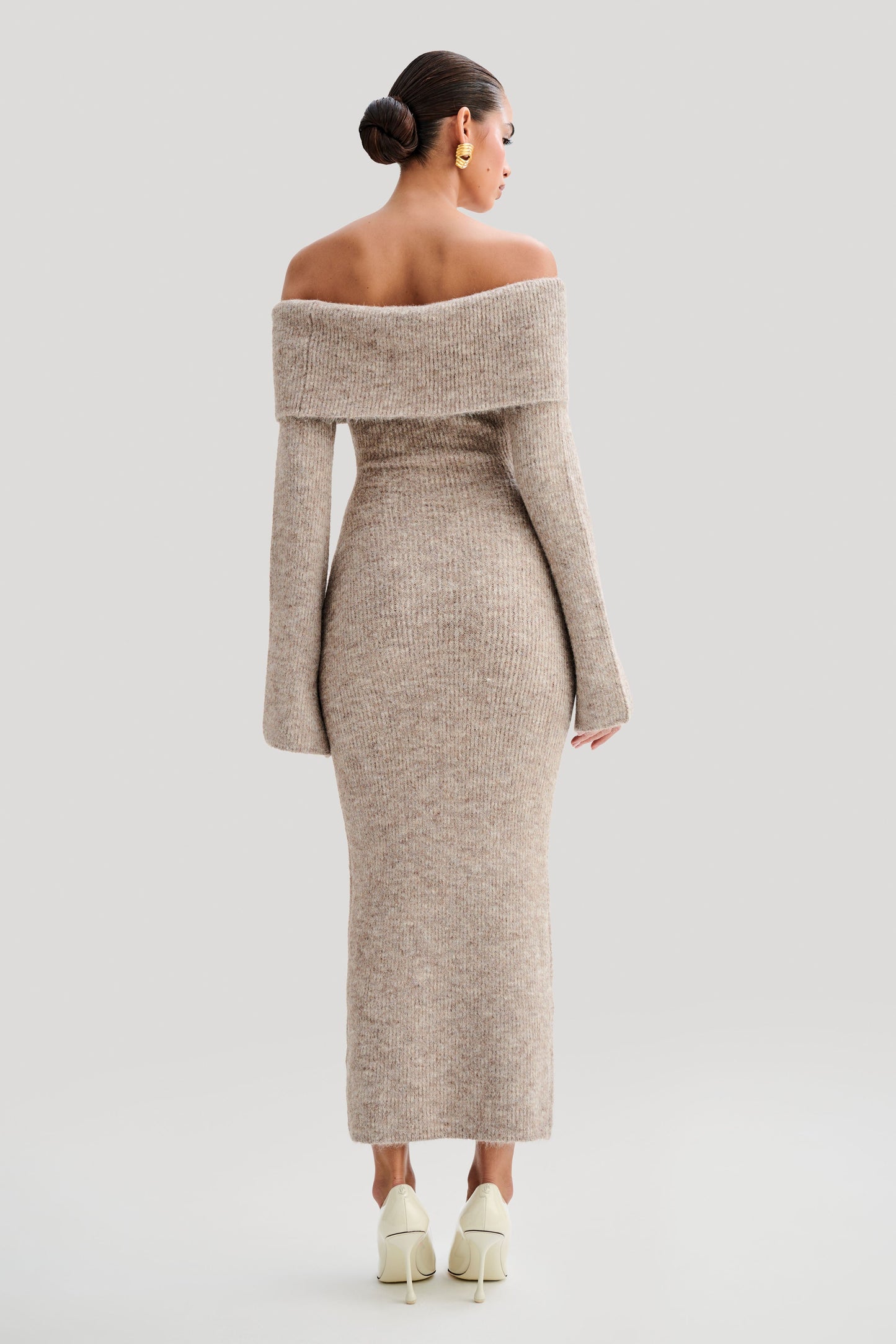 Jessy Off Shoulder Knit Dress