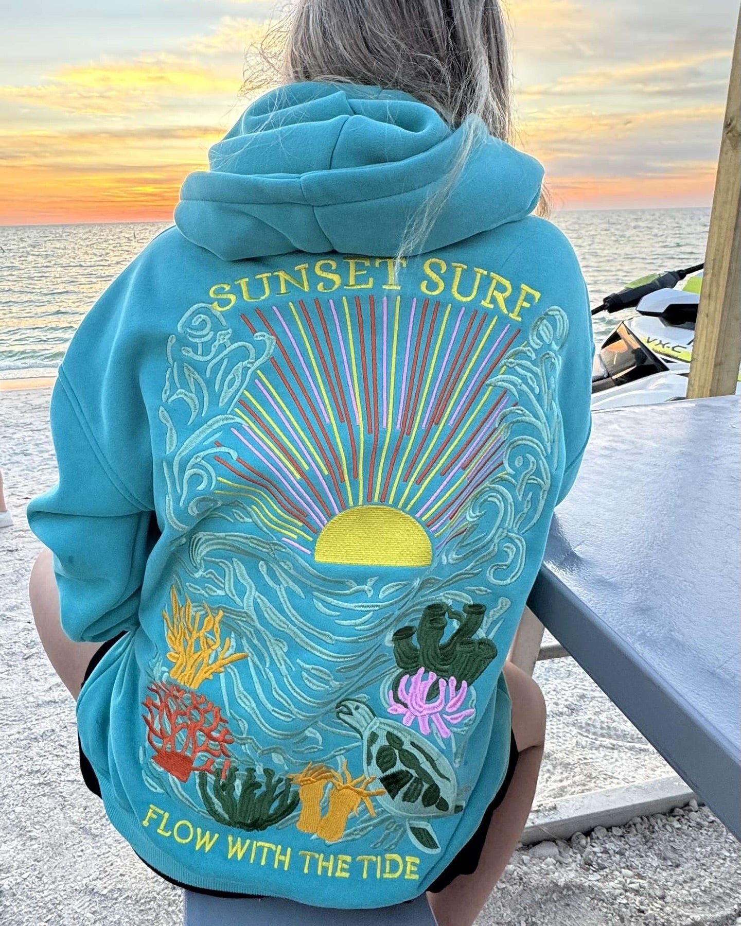 Flow with the tide Hoodie