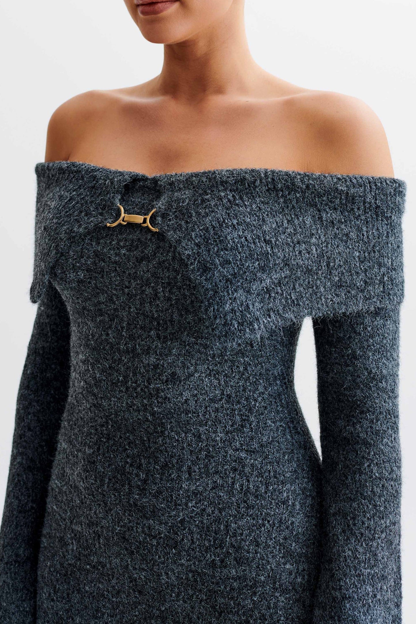 Jessy Off Shoulder Knit Dress