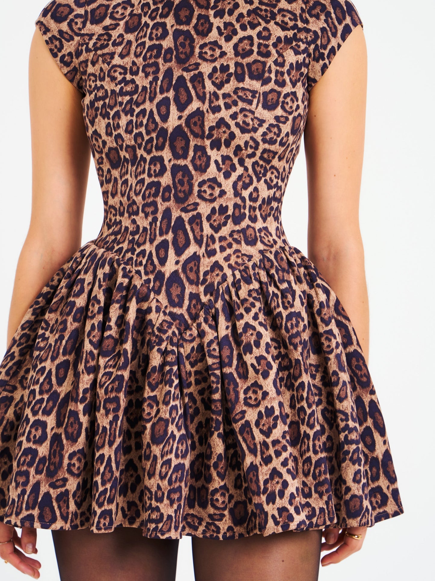 Sofie | Backless Cheetah Mini Dress