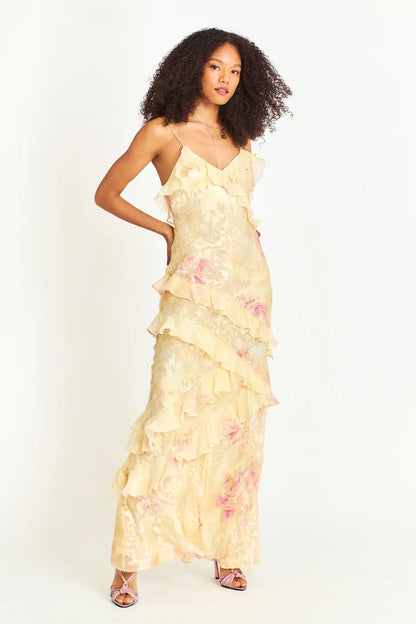 Mirelle Ruffle Maxi Dress