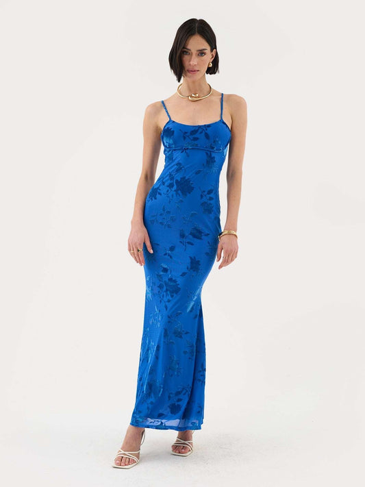 Sara Maxi Dress Cobalt Blue