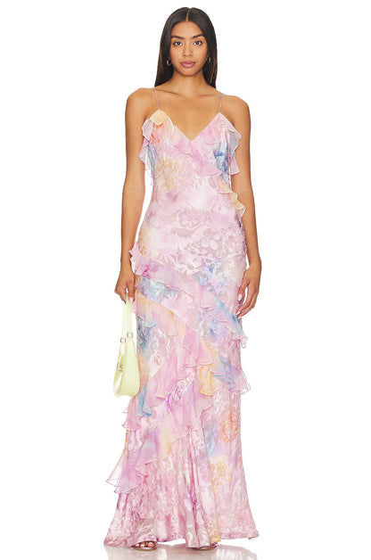 Mirelle Ruffle Maxi Dress