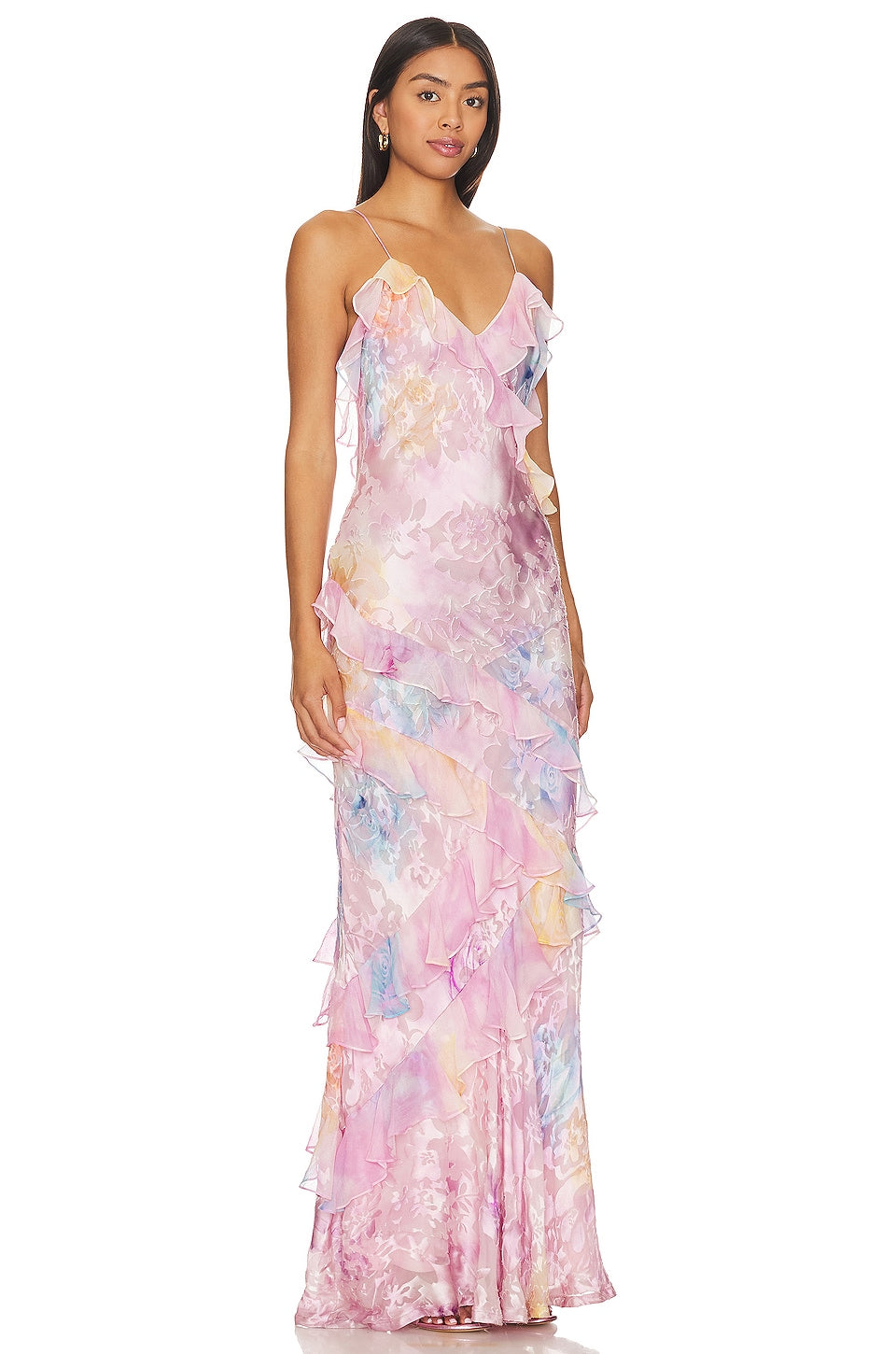 Mirelle Ruffle Maxi Dress