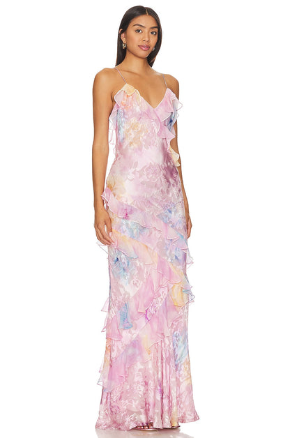 Mirelle Ruffle Maxi Dress