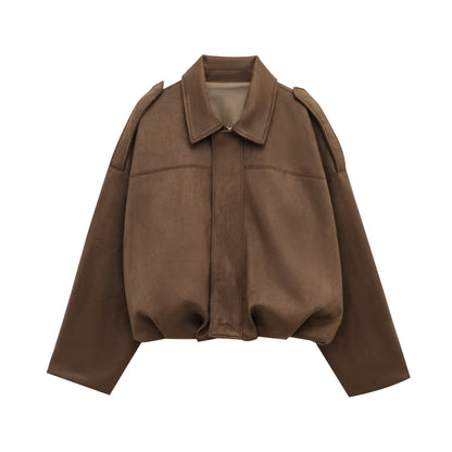 Mara | Elegant Suede Loose Jacket