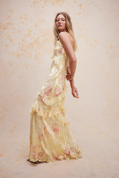 Mirelle Ruffle Maxi Dress