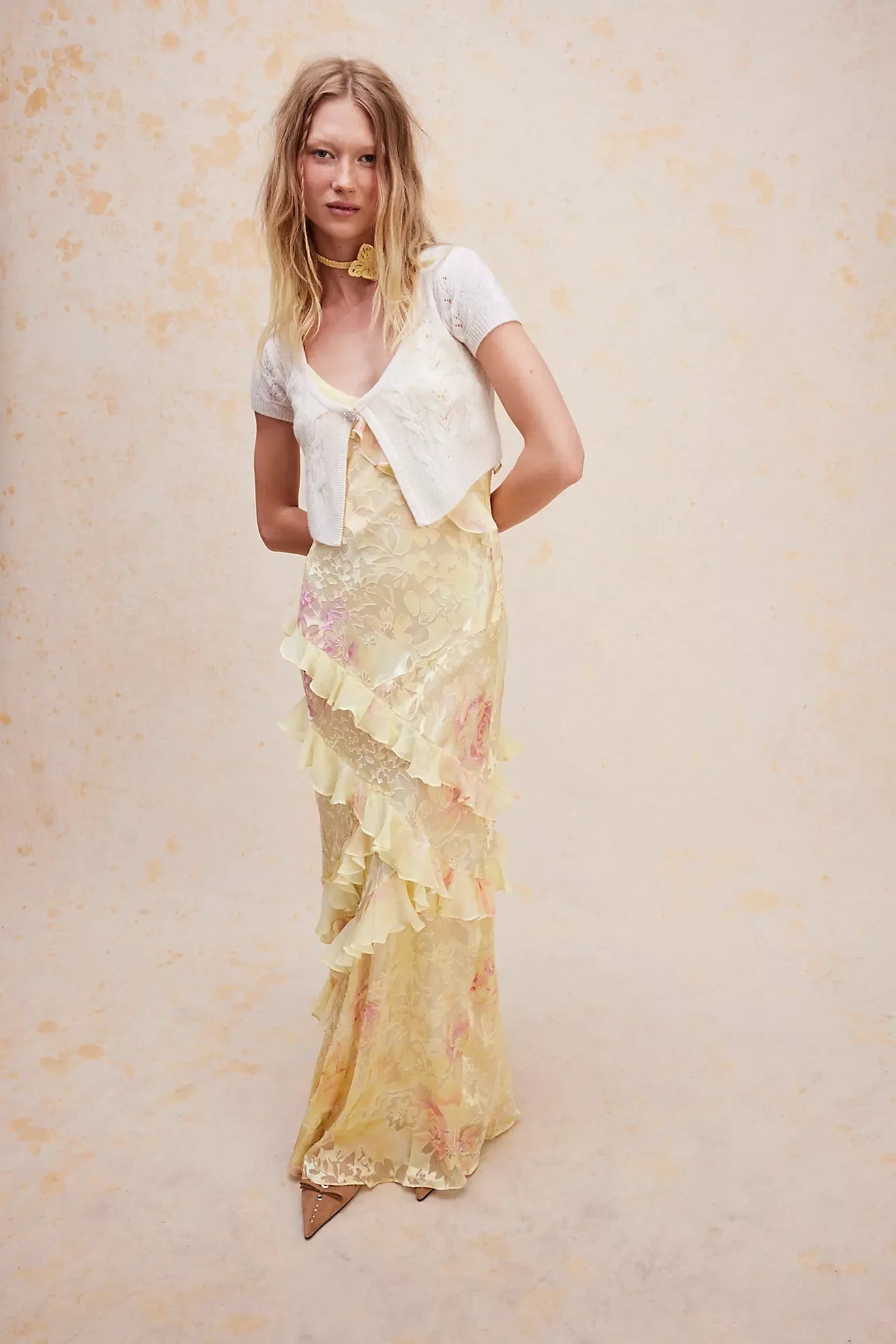 Mirelle Ruffle Maxi Dress