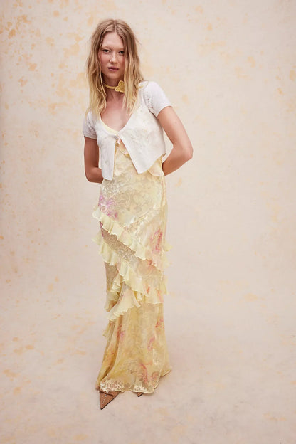 Mirelle Ruffle Maxi Dress