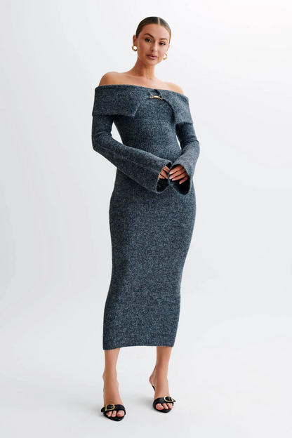 Jessy Off Shoulder Knit Dress