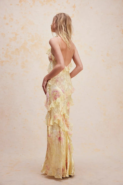 Mirelle Ruffle Maxi Dress